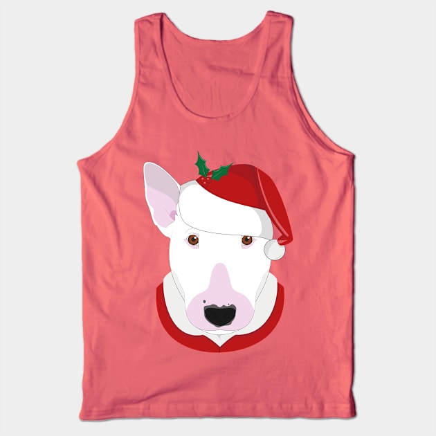 Bull Terrier Christmas Dog Tank Top by JunkyDotCom